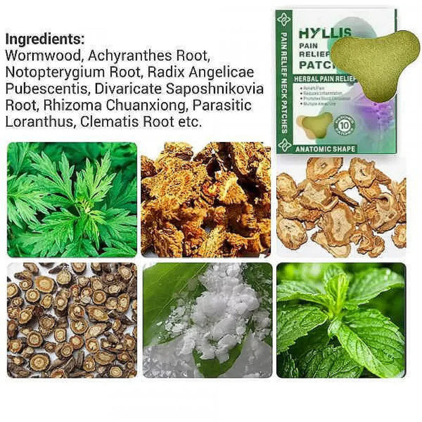 Билкови пластири за болка във врата 10бр. – NeckPatches