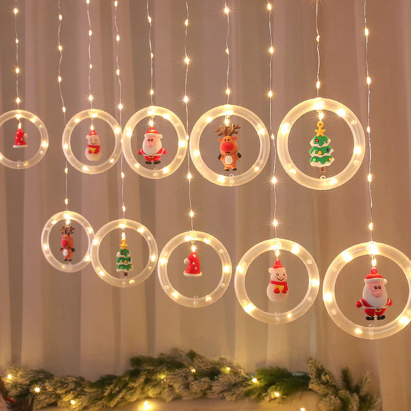 Светещи LED рингове с Коледни Фигурки