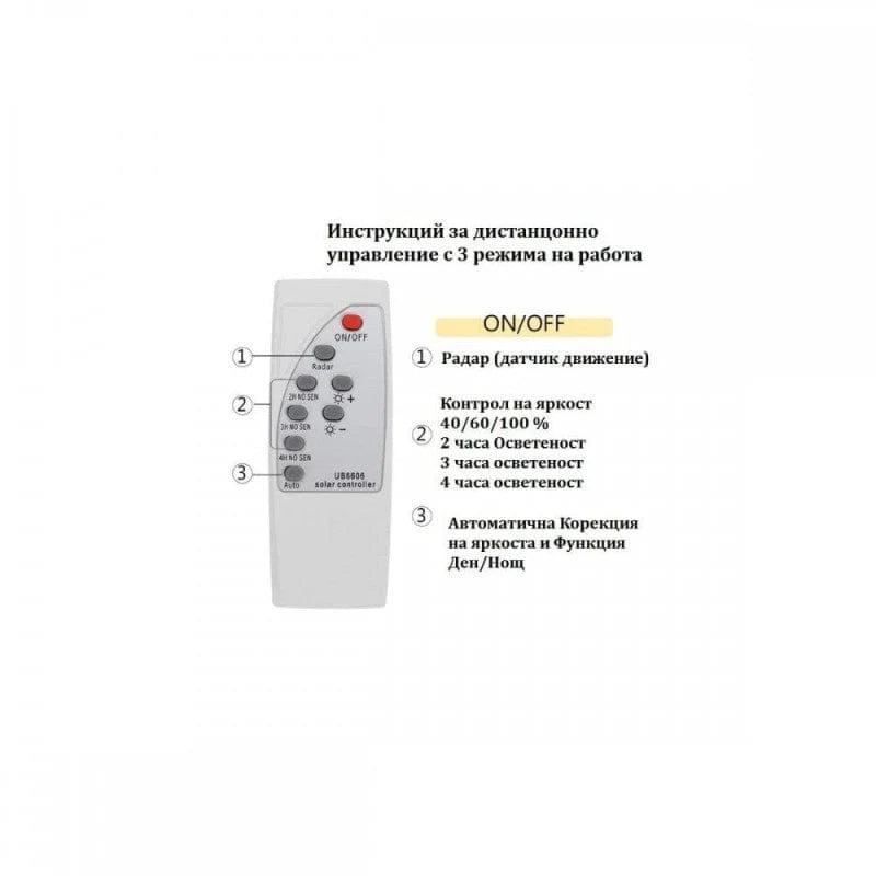 Соларна лампа cobra 1200W 5бр