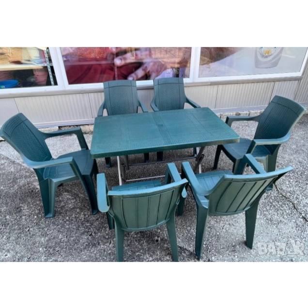 Градински комплект маса и 4 стола