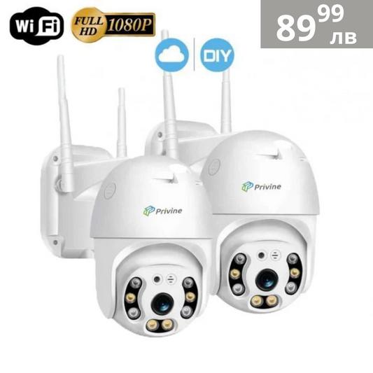 2БР.  IP ВЪРТЯЩИ БЕЗЖИЧНИ КАМЕРИ 5MPX- 4+4LED, ISCEE