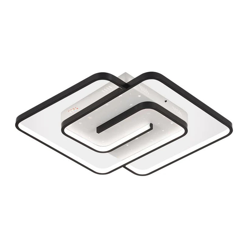 LED плафониера 100W, 6000lm, квадратна форма с дистанционно управление