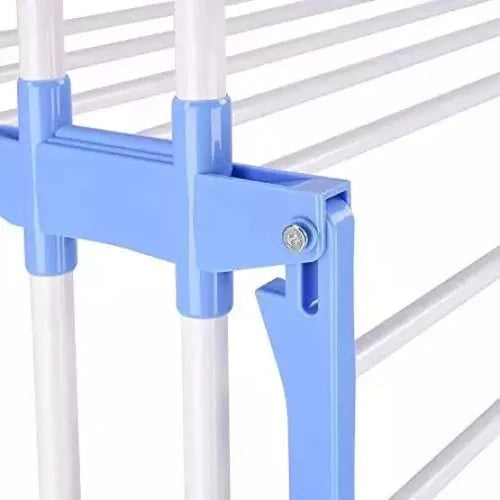 Голям Сушилник за дрехи - сгъваеми 3 нива и 2 закачалки, на колелца