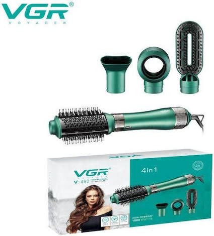 ПРОФЕСИОНАЛНА МУЛТИФУНКЦИОНАЛНА ЧЕТКА С ГОРЕЩ ВЪЗДУХ 4-В-1 VGR V-493 (1000W)