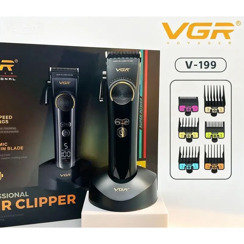 ТРИМЕР ЗА КОСА И БРАДА V-199 ЧЕРЕН