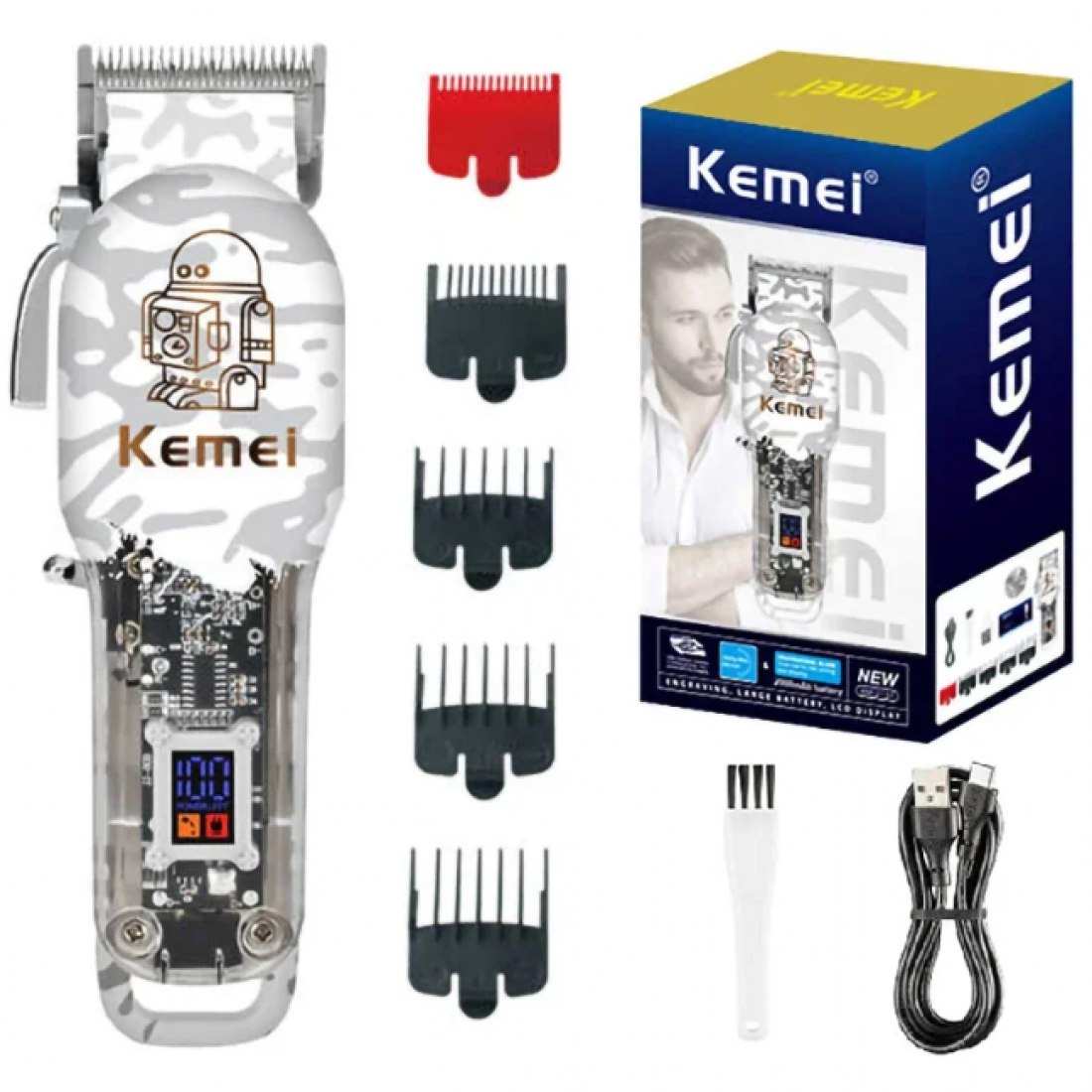 Професионална машинка за подстригване Kemei KM-2137