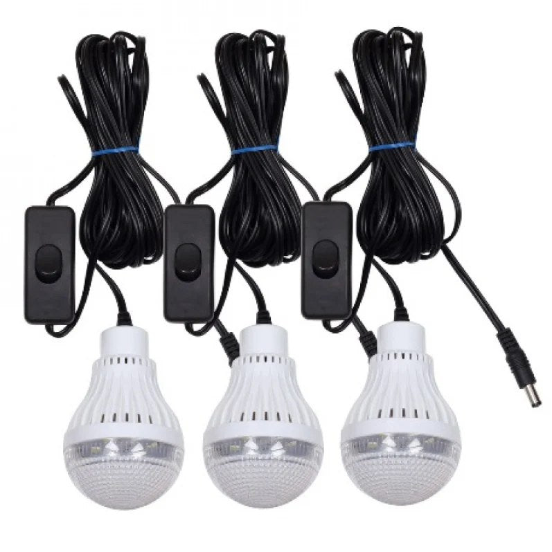 Соларна инверторна система GD8018, 12V-220V, 3 крушки