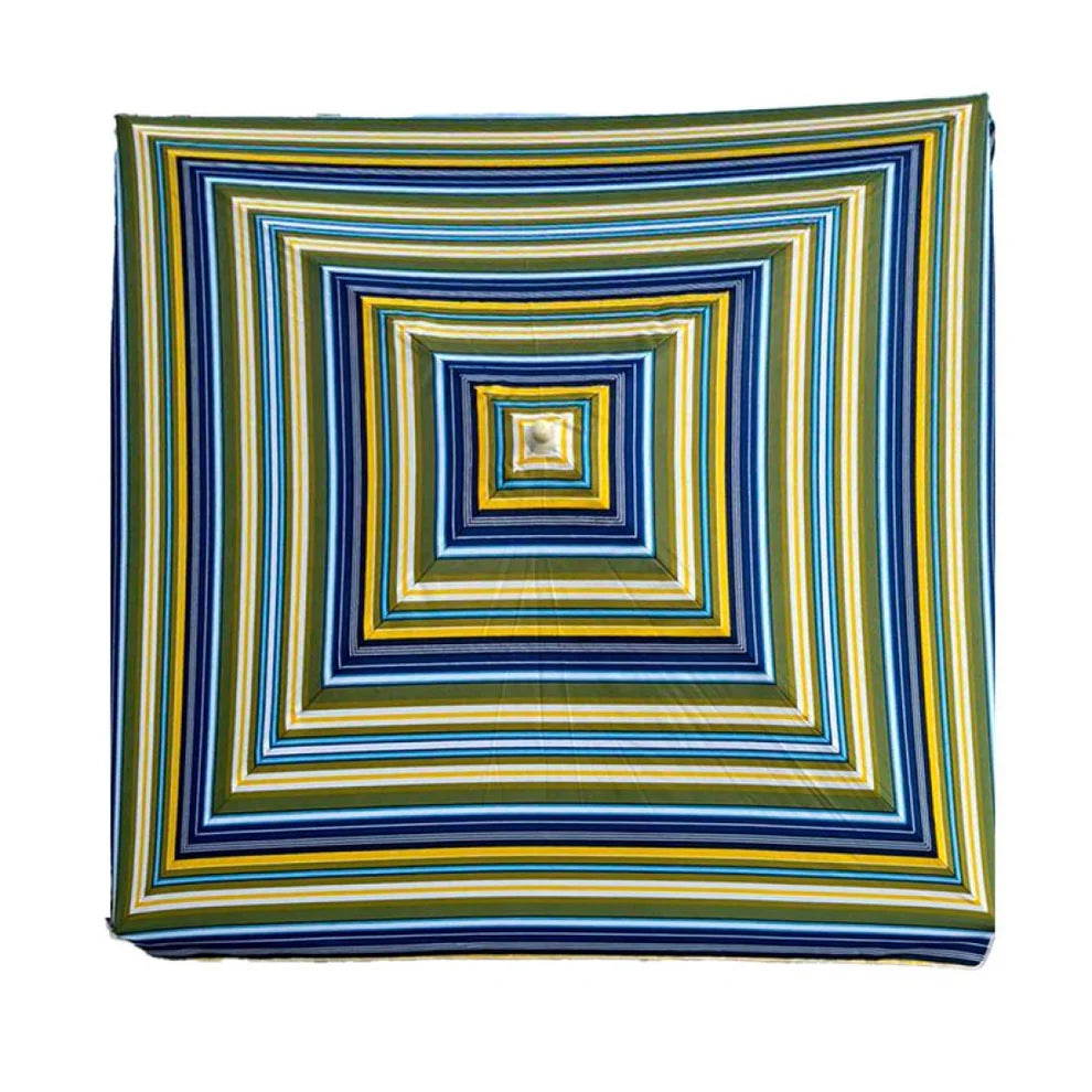 Квадратен градински чадър, многоцветен, 260x260 см