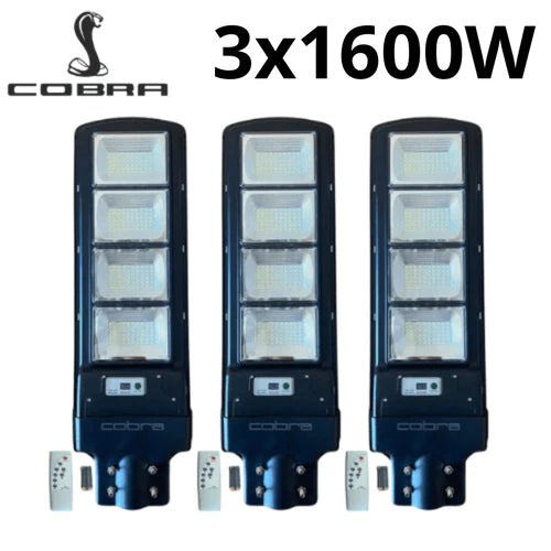 Соларна лампа cobra 1600w 3бр.