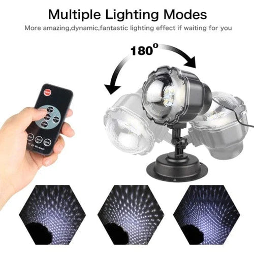 Коледен прожектор лазер със снежинки snow flower lamp oem