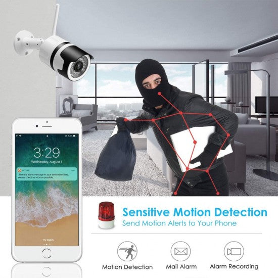 2 БР. БЕЗЖИЧНА BULLET КАМЕРА WI-FI-2MPX