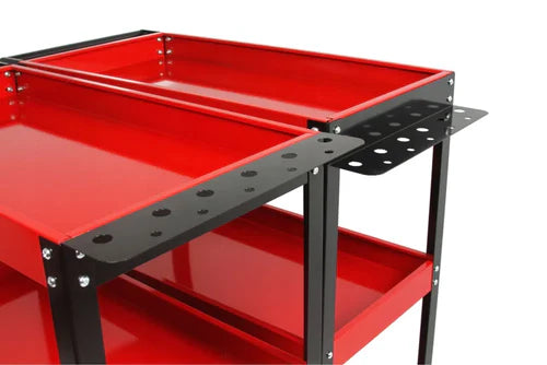 Количка 3 рафта Червена