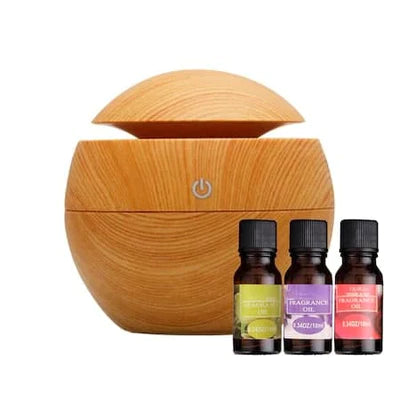 Арома дифузер за етерични масла – кълбо + 1 опаковка етерично масло