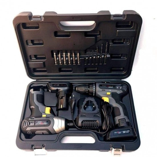 НЕМСКИ КОМПЛЕКТ ВИНТОВЕРТ И БОРМАШИНА 18V/2.0AH