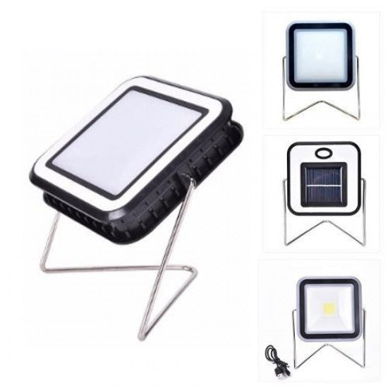 СОЛАРНА LED ЗООМИРАЩА ЛАМПА СЪС СТОЙКА ЗА КЪМПИНГ