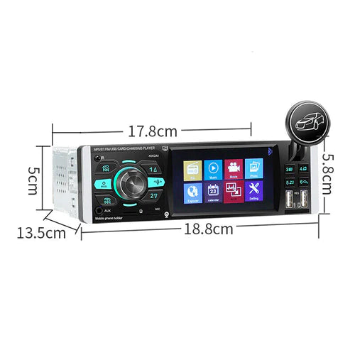 Мултимедия 4051AI плейър Car Audio MP5 с TFT екран 4.1“ с BT / 2xUSB / SD / AUX и контролер