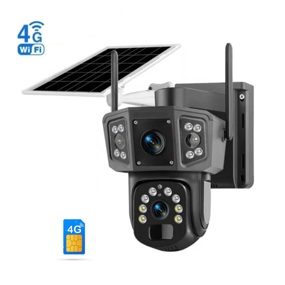 4G СОЛАРНА КАМЕРА СЪС SIM КАРТА DUAL LENSE IPC-V380-P3
