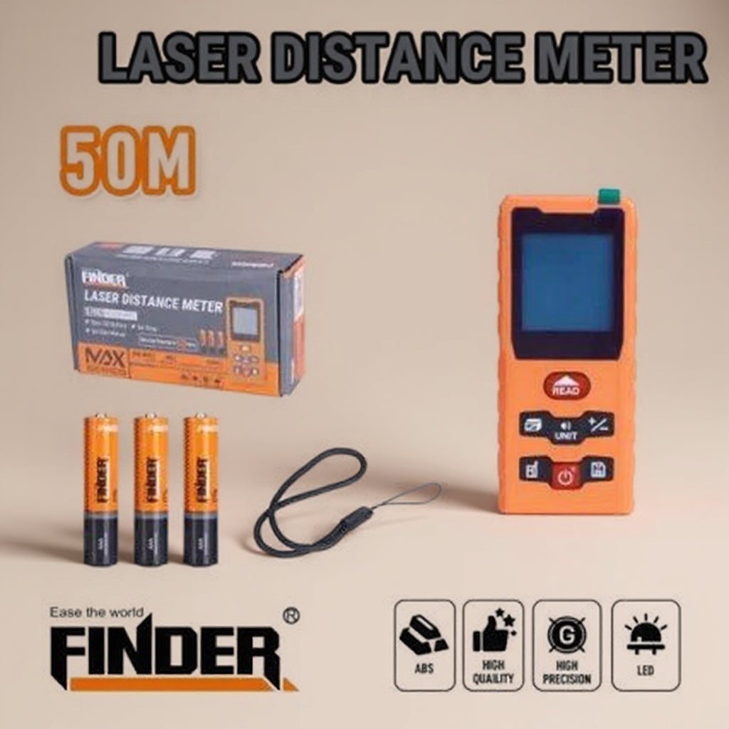 Професионална лазерна ролетка FINDER, 50 метра