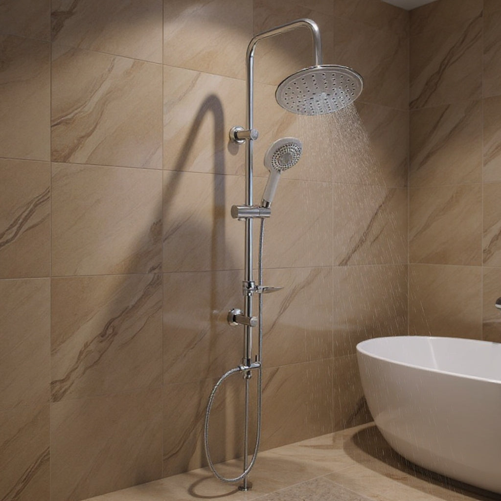 Душ система с тръбно окачване NOVA Master - White