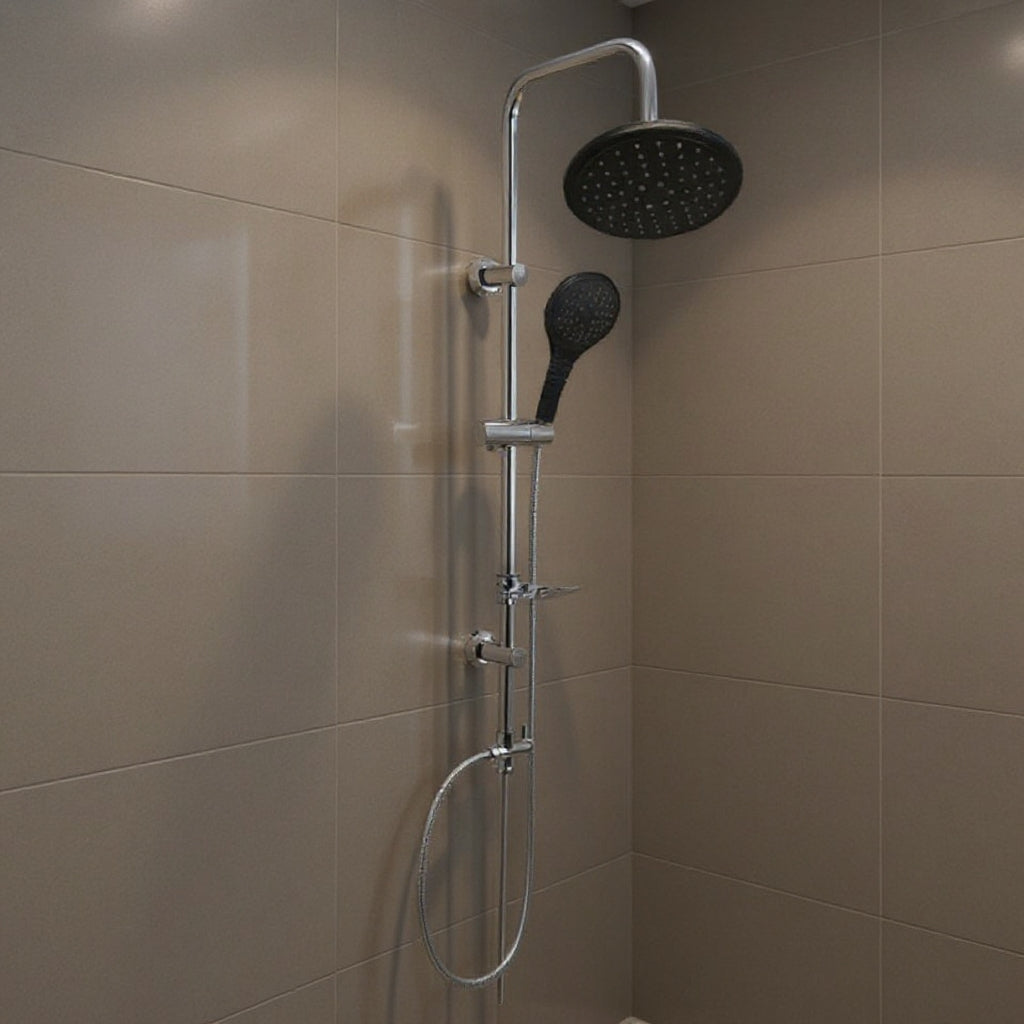 Душ система с тръбно окачване NOVA Master - Black