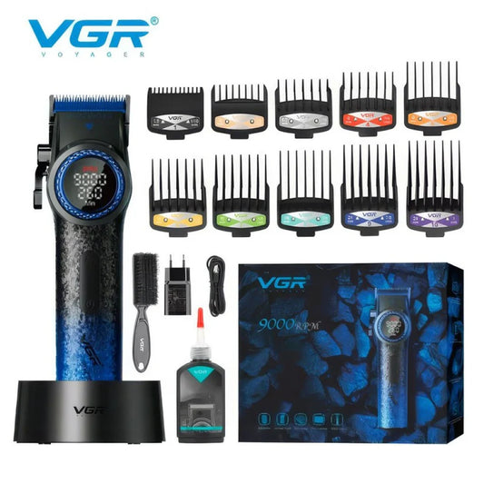 Професионална машинка за подстригване VGR PRO V-001 – Синя