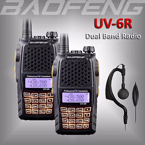 2бр. Двубандова Радиостанция UV-6R baofeng