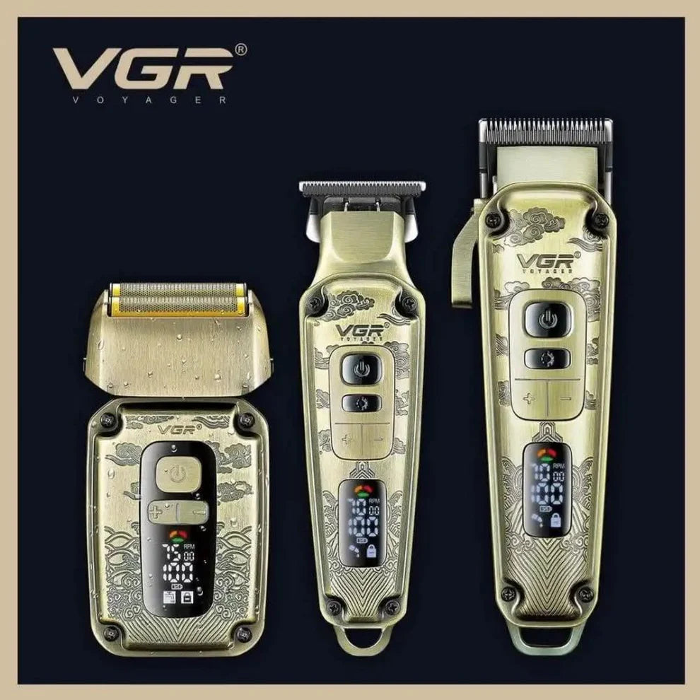 Професионален бръснарски комплект VGR ( 3 машинки )