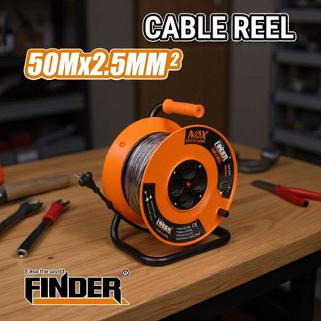 Професионална удължителна макара 50 метра, 4 гнезда, 2.5мм