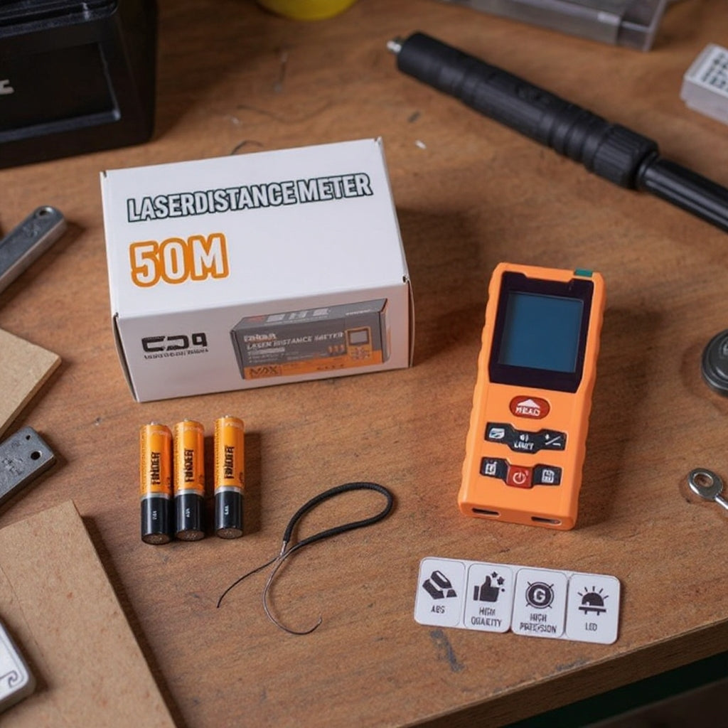 Професионална лазерна ролетка FINDER, 50 метра