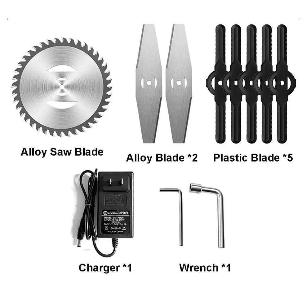 Акумулаторен градински тример 36V 8A с телескопична дръжка