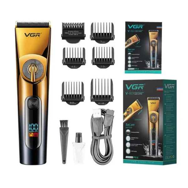 Професионална машинка за подстригване VGR 663, 2000mAh