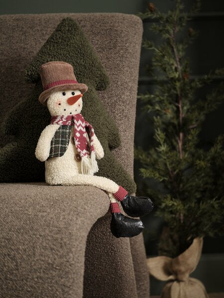 Снежен човек В45см светлокремав