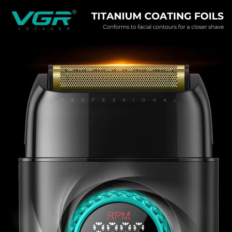 Професионален комплект за барбери VGR Stepless Pro 3 в 1 BLACK