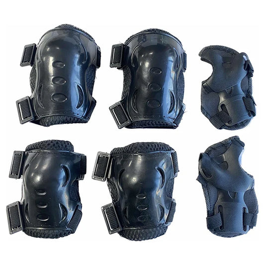 Детски наколенки РА424 - 6бр / к-т - ЧЕРНИ