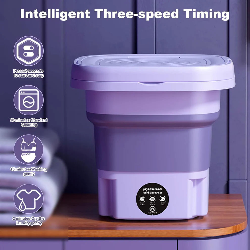 4.5L Мини Преносима Сгъваема Пералня – Ултра Компактна и Лека