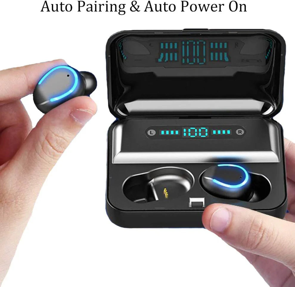 Безжични Bluetooth слушалки с интелигентен цифров дисплей