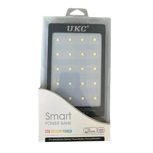 Соларна преносима батерия UKC 90000mAh с 20 LED диода и 2 USB изхода
