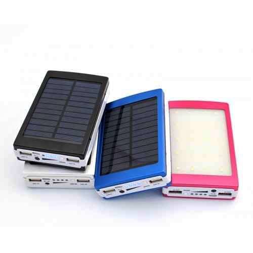 Соларна преносима батерия UKC 90000mAh с 20 LED диода и 2 USB изхода