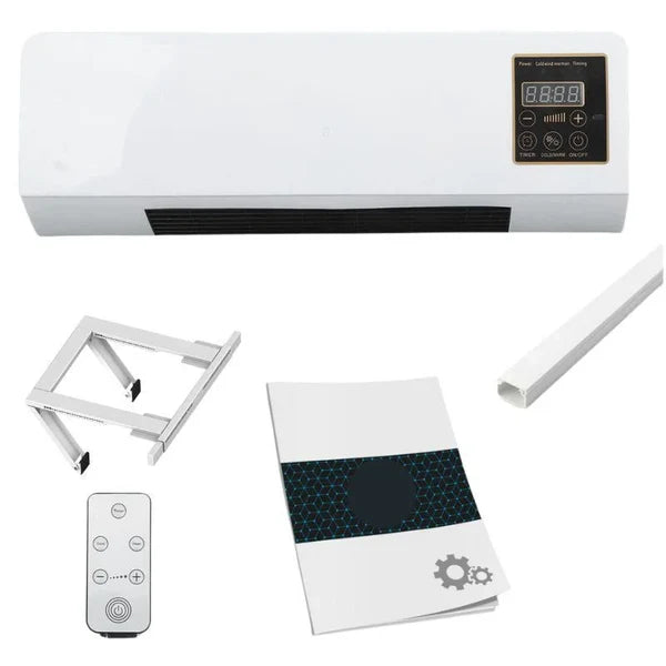 Керамичен климатик 2 в 1 Студено/Топло, от 16°C до 40°C, 1800 W, с дистанционно управление, Бял