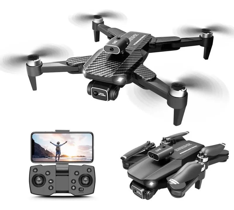 Сгъваем Дрон V6 GPS , FPV 4K Камера с Нощно Виждане, Карбон