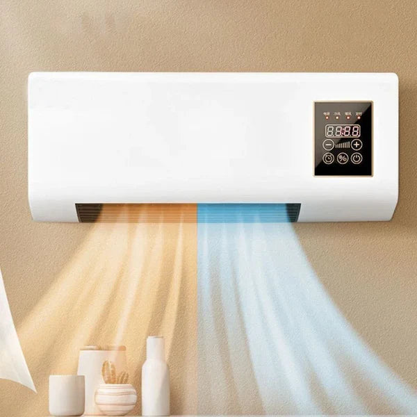 Керамичен климатик 2 в 1 Студено/Топло, от 16°C до 40°C, 1800 W, с дистанционно управление, Бял