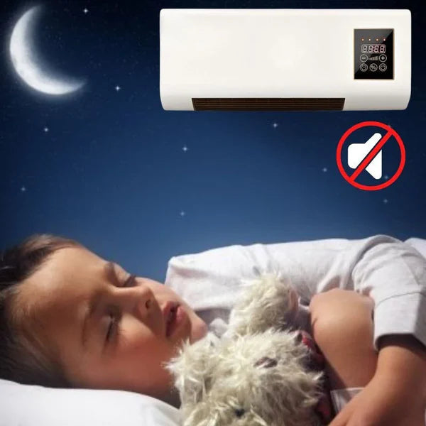 Керамичен климатик 2 в 1 Студено/Топло, от 16°C до 40°C, 1800 W, с дистанционно управление, Бял