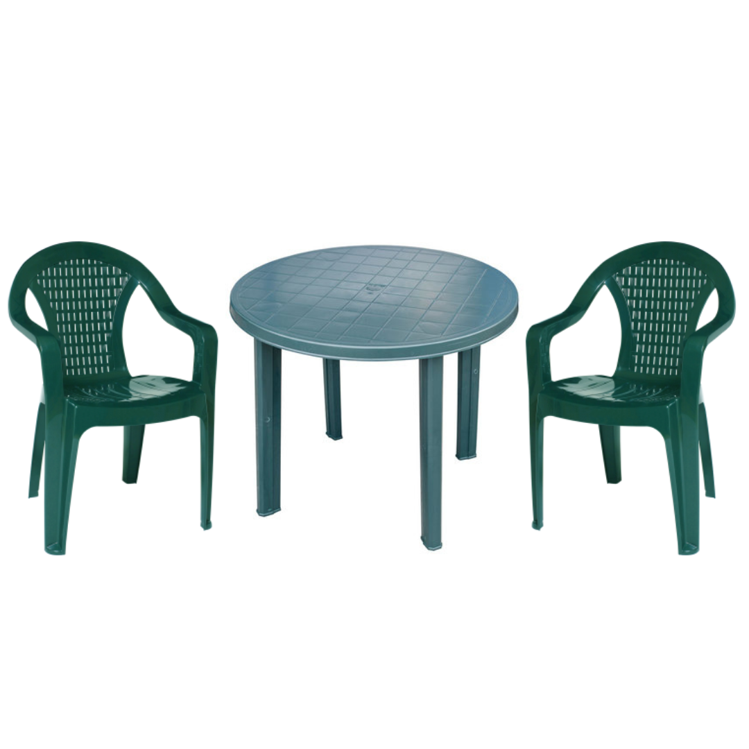 Градински комплект - маса и 2 стола