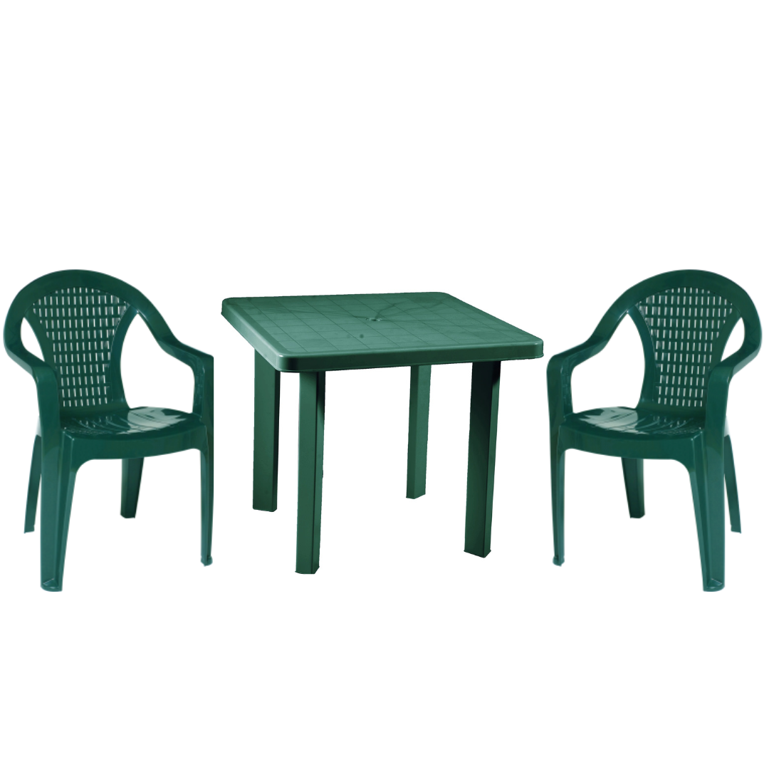 Градински комплект - маса и 2 стола