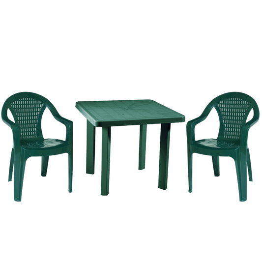 Градински комплект - маса и 2 стола