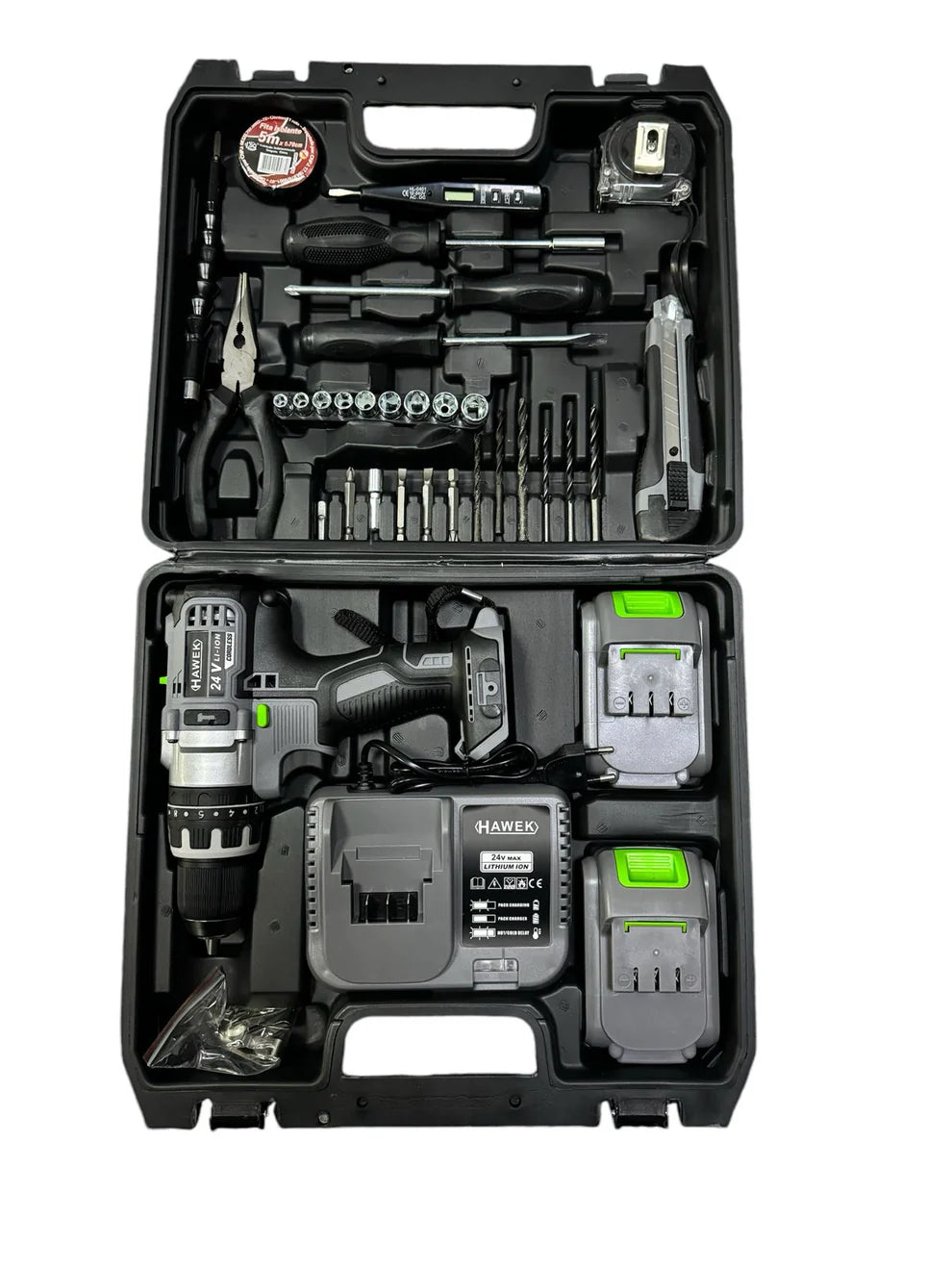 Акумулаторен ударен винтоверт 36V 8Ah с 40 части в куфар StahlMayer Black XR