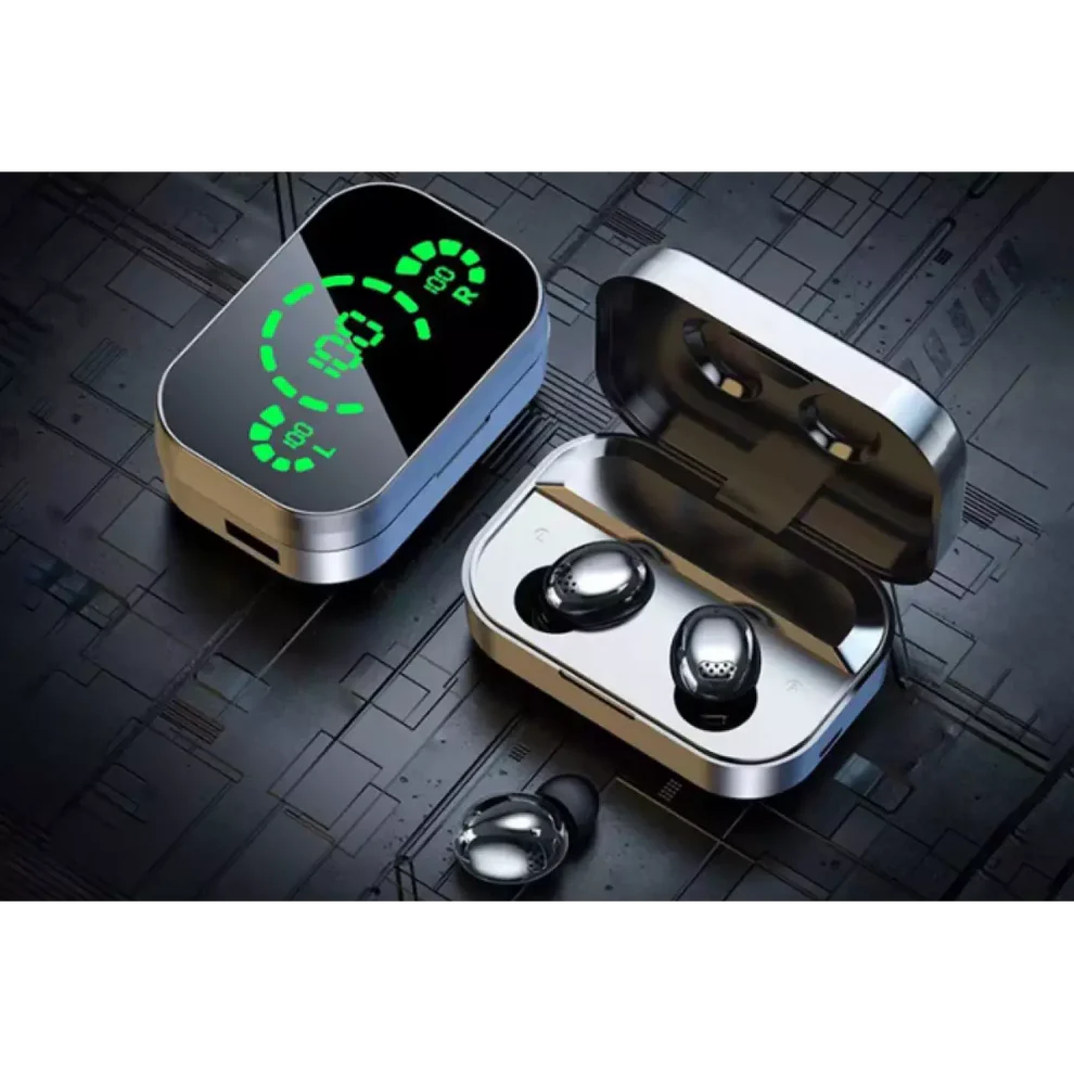 Безжични Bluetooth слушалки с интелигентен цифров дисплей