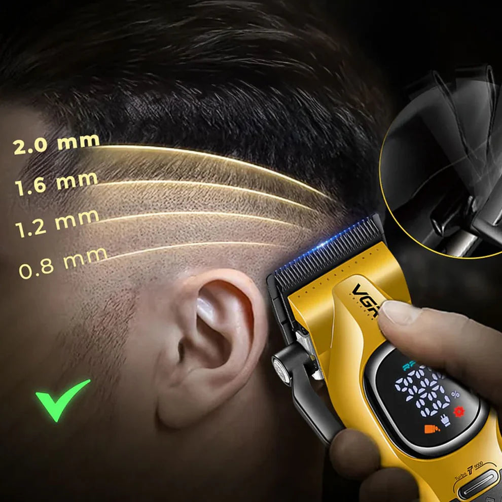 ПОДАРЪК ЧЕТКА!Професионална машинка за подстригване VGR V-886C GOLD