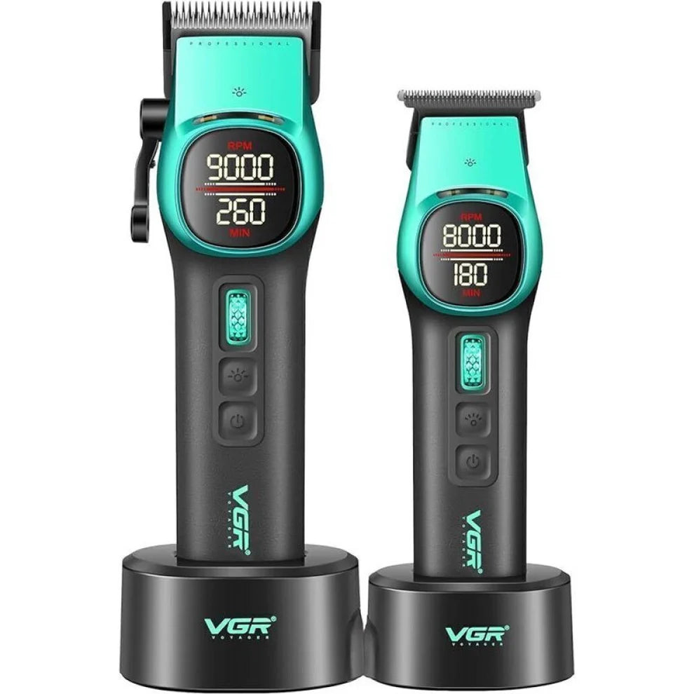 Комплект машинки за подстригване и контури-Green series