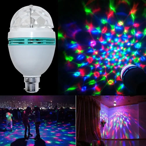 Диско Крушка OEM LED RGB full color, Бяла